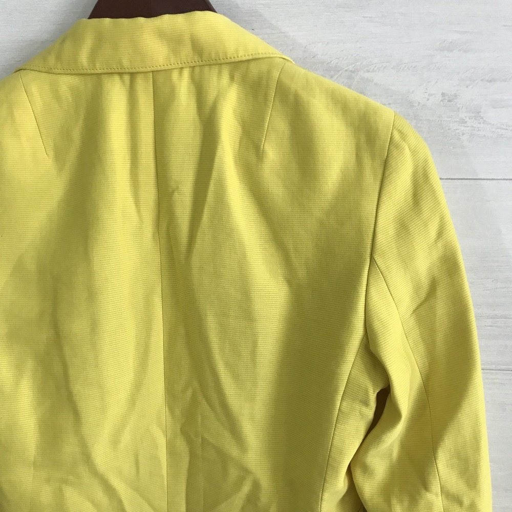 Akris Punto Yellow Linen Blend Blazer - Picture 8 of 8